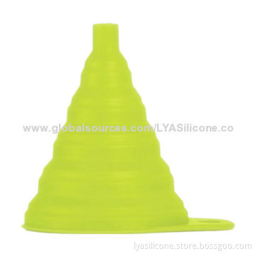 Creative Eco-friendly Silicone Foldable Funnel, Easy to Clean and Store